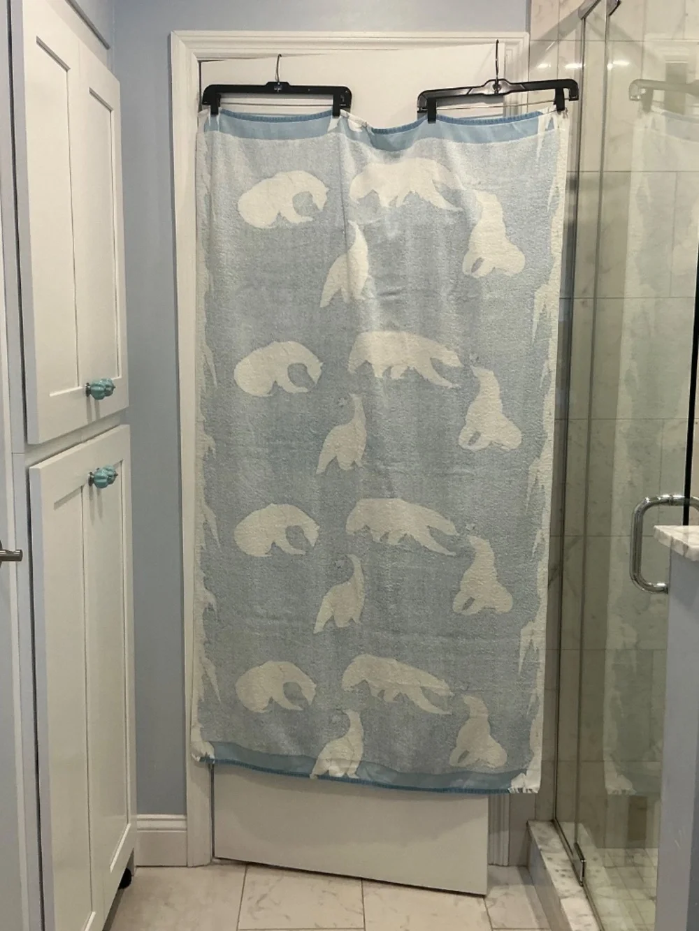 Vintage Cannon Polar Bear light weight bath beach towel 36 x 64
